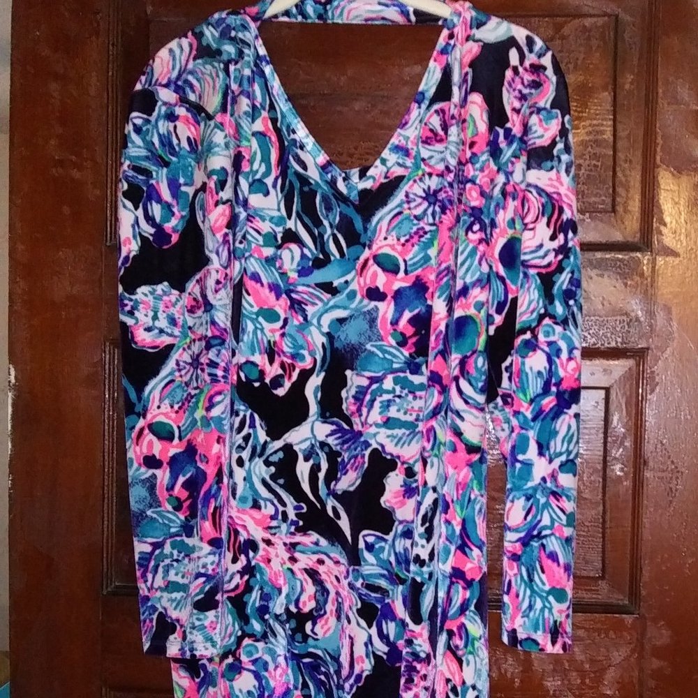 NEW PRICE***TAKING OFFERS***XL OLIVE DRESS IN BRIGHT NAVY CAUGHT UP